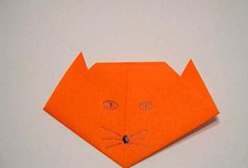 kā padarīt kaķi no papīra